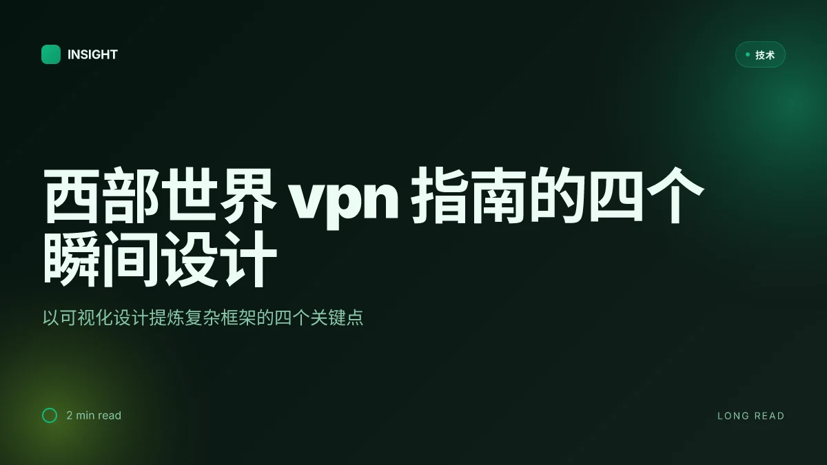 西部世界 vpn 使用指南:选择、设置、速度与隐私保护全面解析